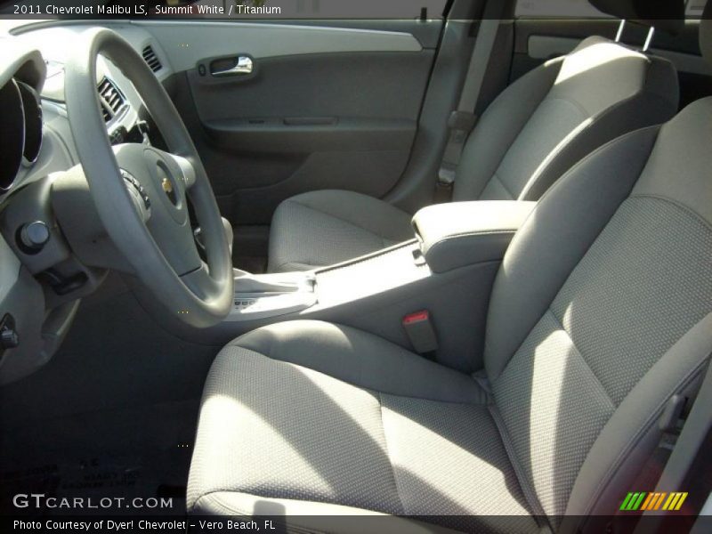 Summit White / Titanium 2011 Chevrolet Malibu LS