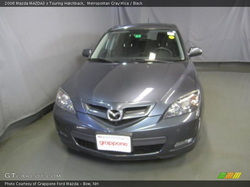 Metropolitan Gray Mica / Black 2008 Mazda MAZDA3 s Touring Hatchback