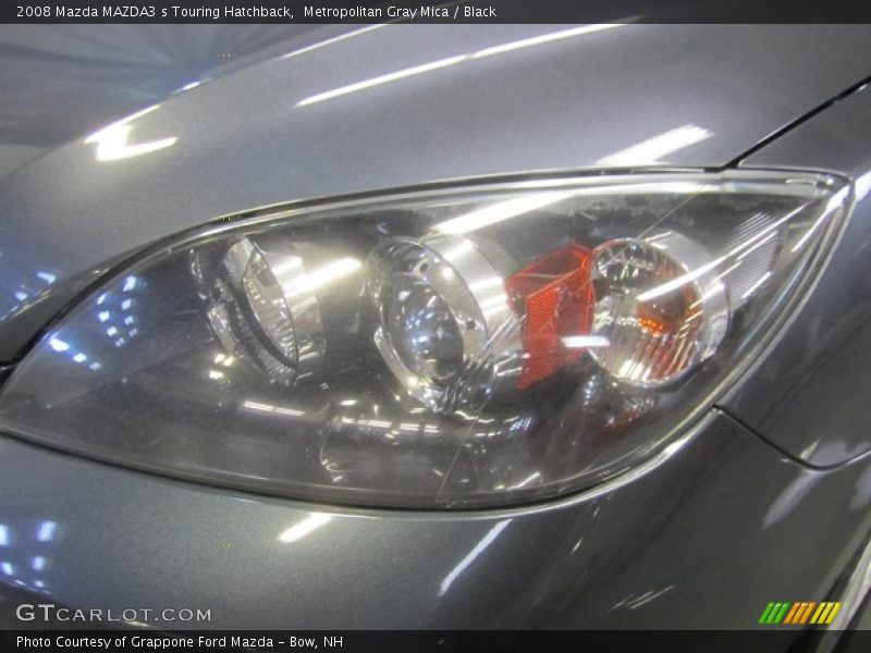 Metropolitan Gray Mica / Black 2008 Mazda MAZDA3 s Touring Hatchback