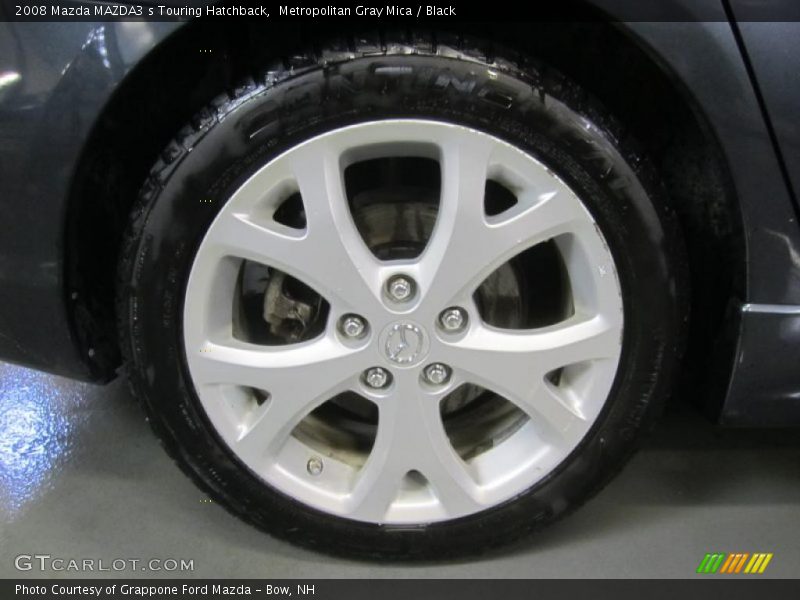 Metropolitan Gray Mica / Black 2008 Mazda MAZDA3 s Touring Hatchback