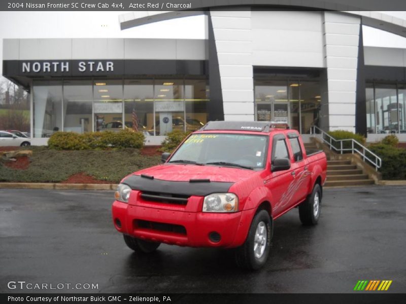 Aztec Red / Charcoal 2004 Nissan Frontier SC Crew Cab 4x4