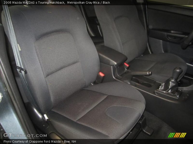 Metropolitan Gray Mica / Black 2008 Mazda MAZDA3 s Touring Hatchback