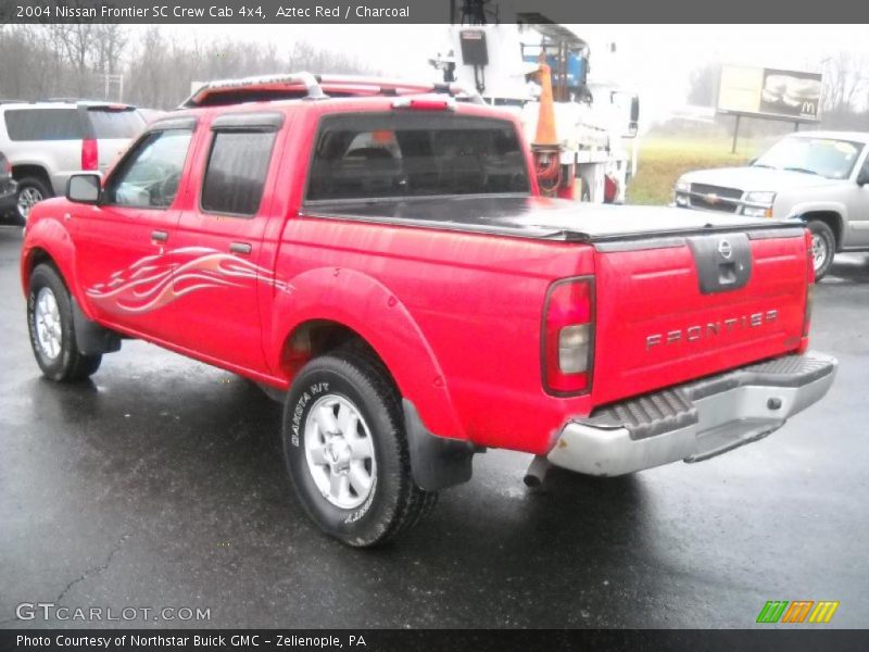 Aztec Red / Charcoal 2004 Nissan Frontier SC Crew Cab 4x4