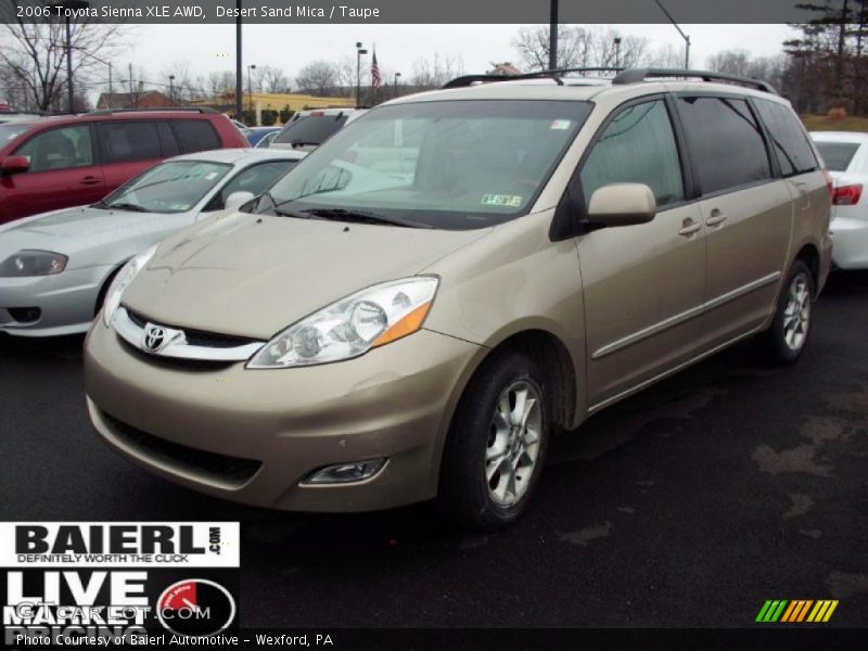 Desert Sand Mica / Taupe 2006 Toyota Sienna XLE AWD