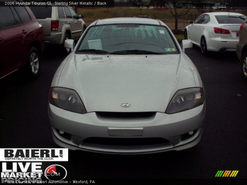 Sterling Silver Metallic / Black 2006 Hyundai Tiburon GS
