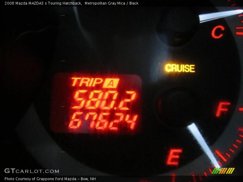 Metropolitan Gray Mica / Black 2008 Mazda MAZDA3 s Touring Hatchback