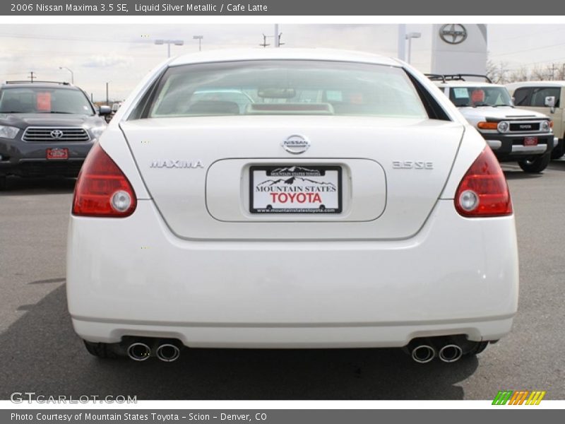 Liquid Silver Metallic / Cafe Latte 2006 Nissan Maxima 3.5 SE