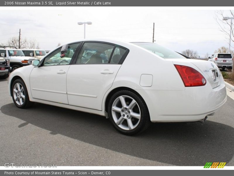 Liquid Silver Metallic / Cafe Latte 2006 Nissan Maxima 3.5 SE