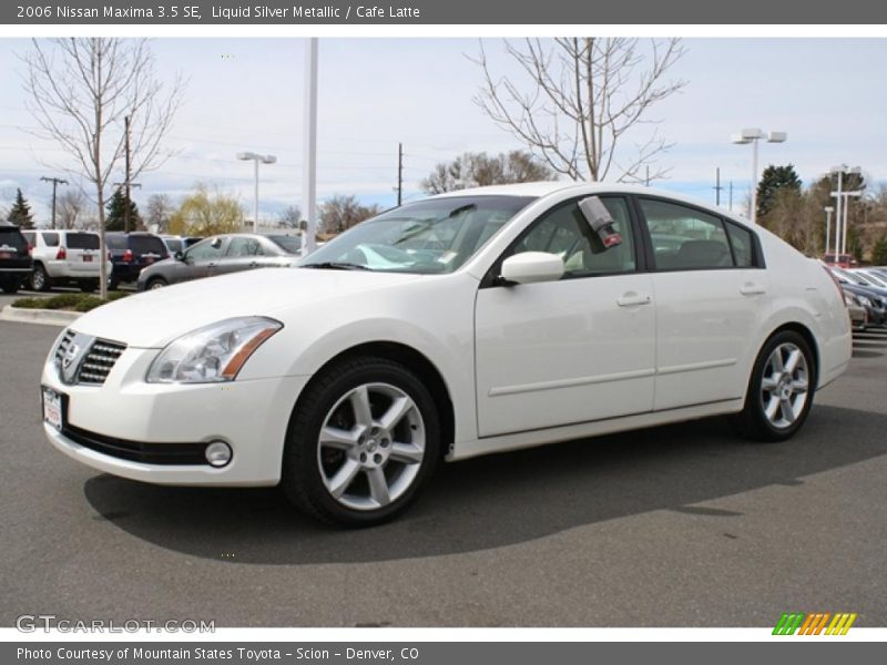 Liquid Silver Metallic / Cafe Latte 2006 Nissan Maxima 3.5 SE