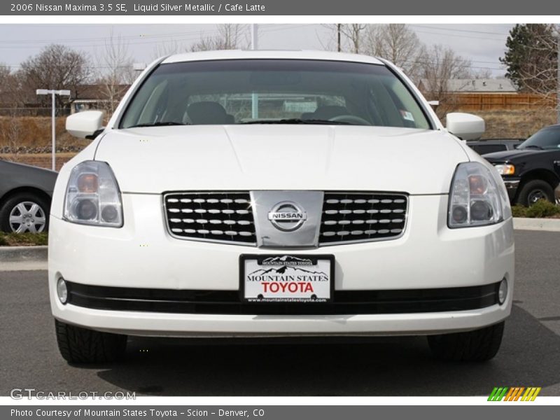 Liquid Silver Metallic / Cafe Latte 2006 Nissan Maxima 3.5 SE