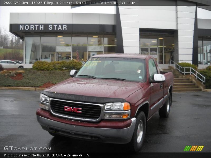 Dark Toreador Red Metallic / Graphite 2000 GMC Sierra 1500 SLE Regular Cab 4x4