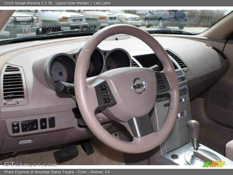 Liquid Silver Metallic / Cafe Latte 2006 Nissan Maxima 3.5 SE