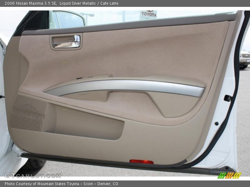 Liquid Silver Metallic / Cafe Latte 2006 Nissan Maxima 3.5 SE