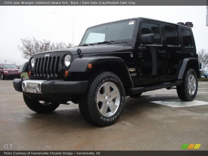 Black / Dark Slate Gray/Medium Slate Gray 2009 Jeep Wrangler Unlimited Sahara 4x4