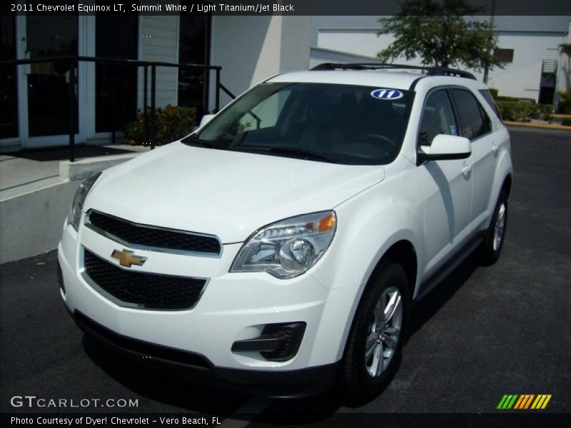 Summit White / Light Titanium/Jet Black 2011 Chevrolet Equinox LT