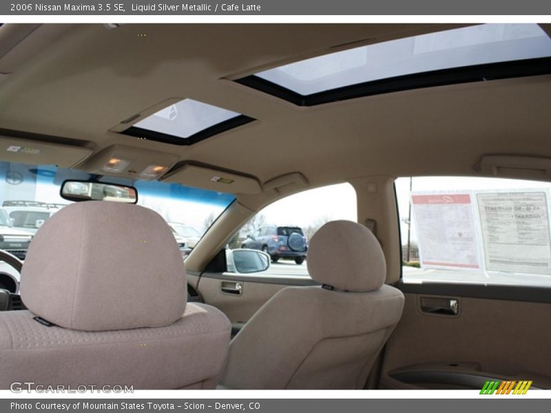 Liquid Silver Metallic / Cafe Latte 2006 Nissan Maxima 3.5 SE