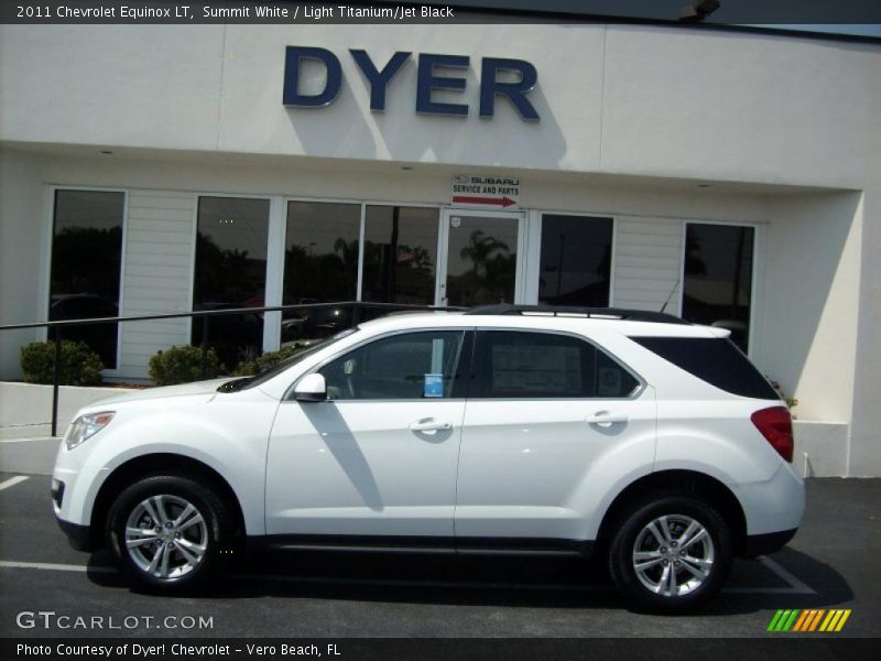 Summit White / Light Titanium/Jet Black 2011 Chevrolet Equinox LT