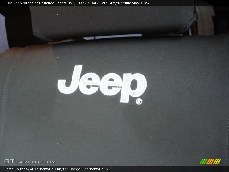 Black / Dark Slate Gray/Medium Slate Gray 2009 Jeep Wrangler Unlimited Sahara 4x4