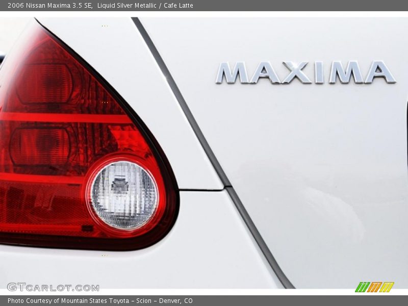 Liquid Silver Metallic / Cafe Latte 2006 Nissan Maxima 3.5 SE