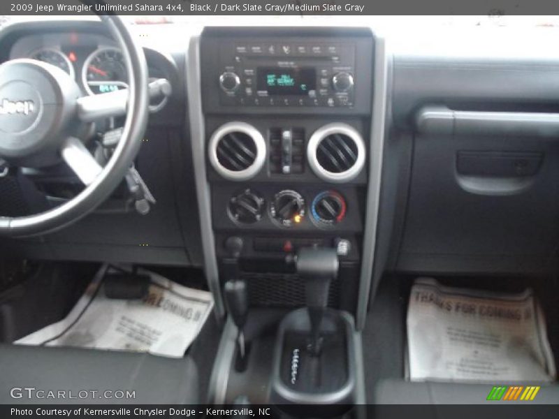 Black / Dark Slate Gray/Medium Slate Gray 2009 Jeep Wrangler Unlimited Sahara 4x4