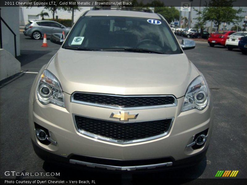 Gold Mist Metallic / Brownstone/Jet Black 2011 Chevrolet Equinox LTZ