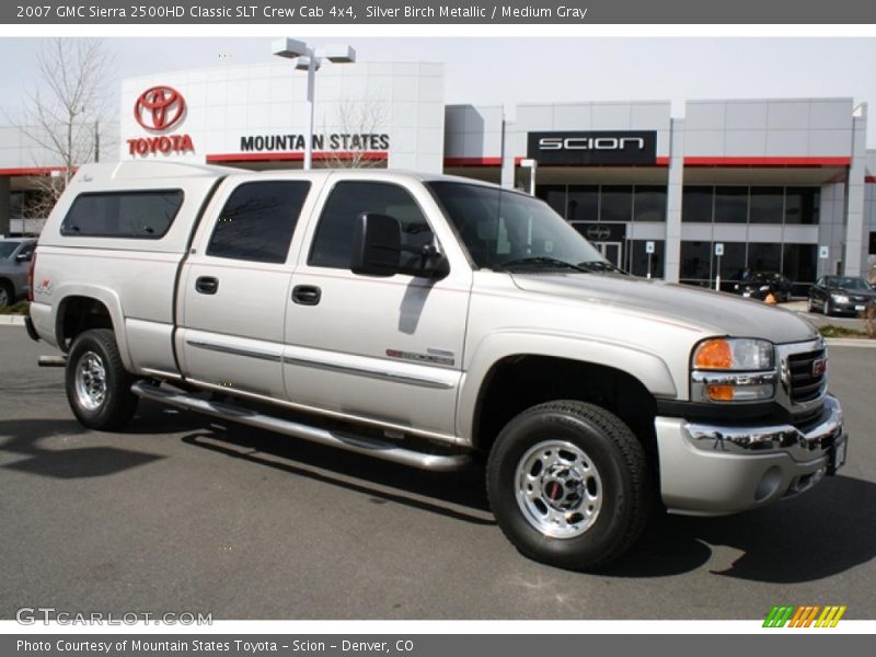 Silver Birch Metallic / Medium Gray 2007 GMC Sierra 2500HD Classic SLT Crew Cab 4x4