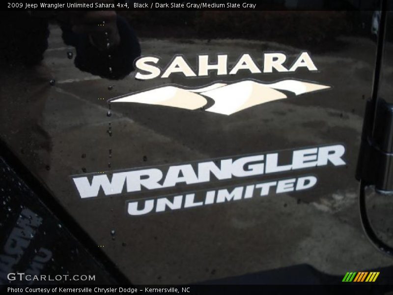 Black / Dark Slate Gray/Medium Slate Gray 2009 Jeep Wrangler Unlimited Sahara 4x4