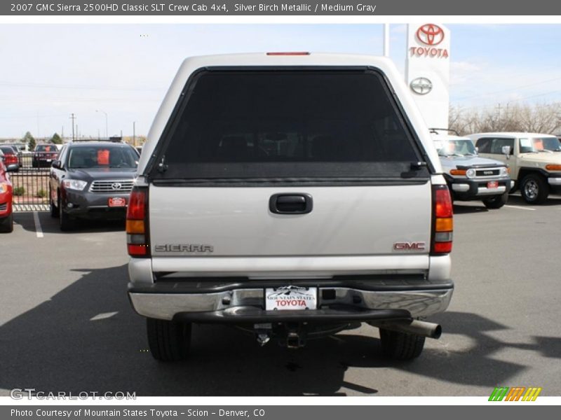 Silver Birch Metallic / Medium Gray 2007 GMC Sierra 2500HD Classic SLT Crew Cab 4x4