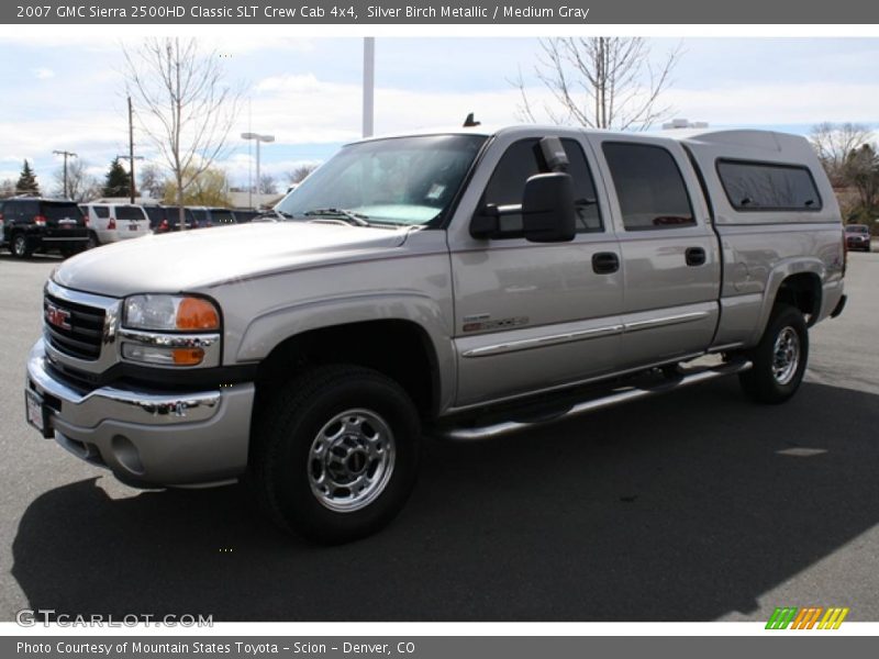 Silver Birch Metallic / Medium Gray 2007 GMC Sierra 2500HD Classic SLT Crew Cab 4x4