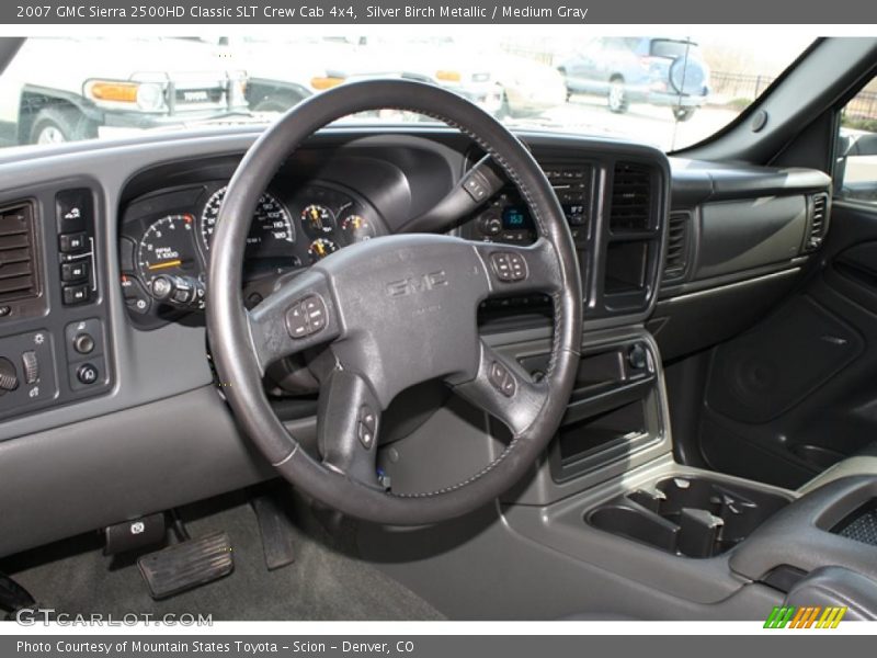 Silver Birch Metallic / Medium Gray 2007 GMC Sierra 2500HD Classic SLT Crew Cab 4x4