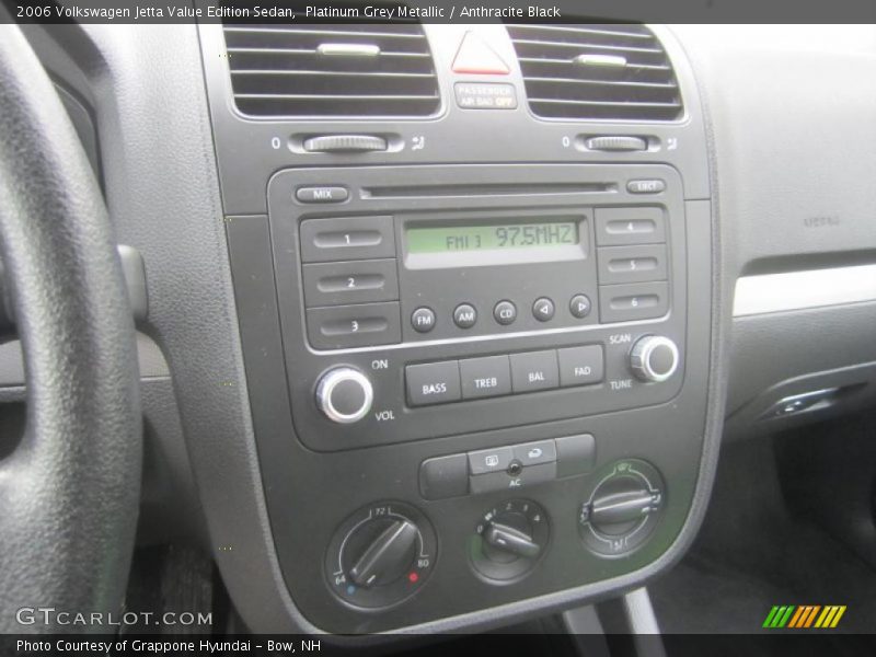 Platinum Grey Metallic / Anthracite Black 2006 Volkswagen Jetta Value Edition Sedan
