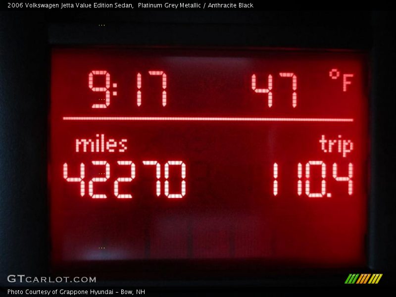 Platinum Grey Metallic / Anthracite Black 2006 Volkswagen Jetta Value Edition Sedan