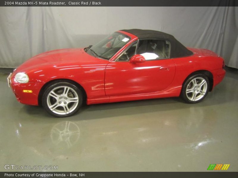 Classic Red / Black 2004 Mazda MX-5 Miata Roadster