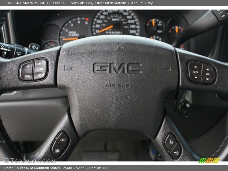 Silver Birch Metallic / Medium Gray 2007 GMC Sierra 2500HD Classic SLT Crew Cab 4x4
