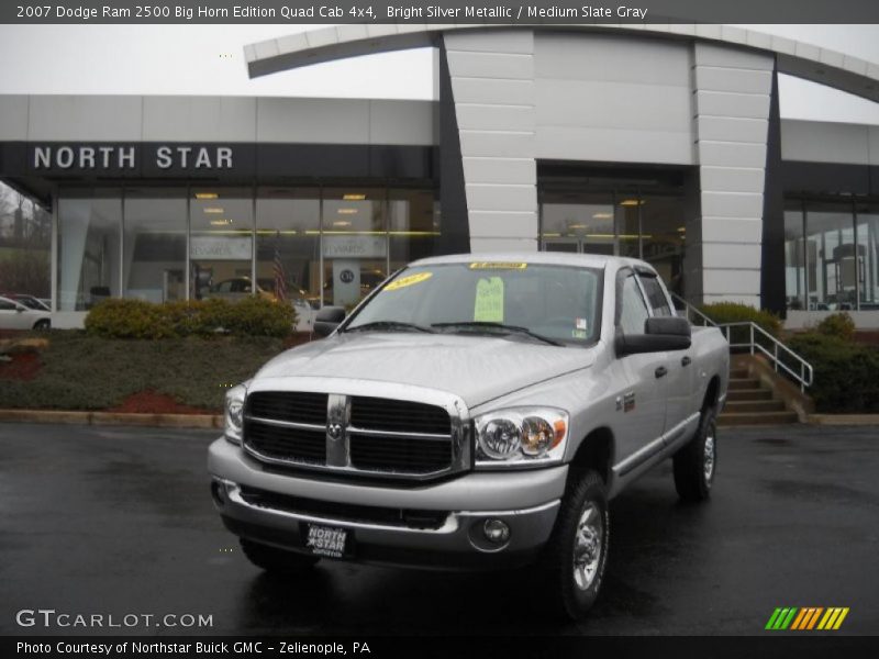 Bright Silver Metallic / Medium Slate Gray 2007 Dodge Ram 2500 Big Horn Edition Quad Cab 4x4