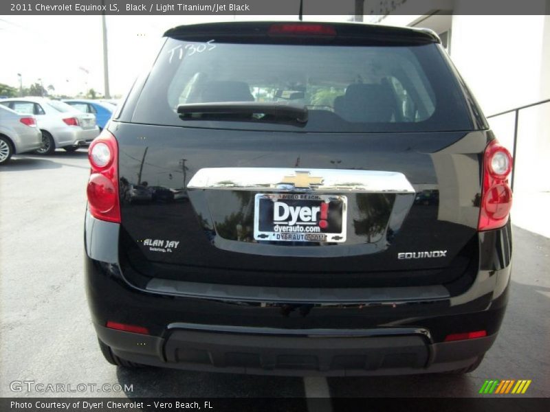 Black / Light Titanium/Jet Black 2011 Chevrolet Equinox LS