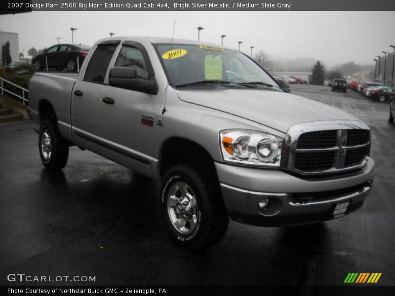 Bright Silver Metallic / Medium Slate Gray 2007 Dodge Ram 2500 Big Horn Edition Quad Cab 4x4