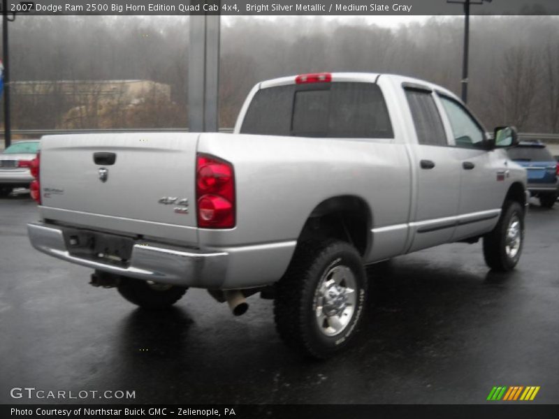 Bright Silver Metallic / Medium Slate Gray 2007 Dodge Ram 2500 Big Horn Edition Quad Cab 4x4