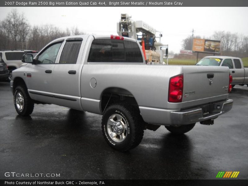 Bright Silver Metallic / Medium Slate Gray 2007 Dodge Ram 2500 Big Horn Edition Quad Cab 4x4