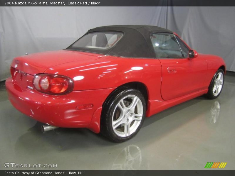 Classic Red / Black 2004 Mazda MX-5 Miata Roadster