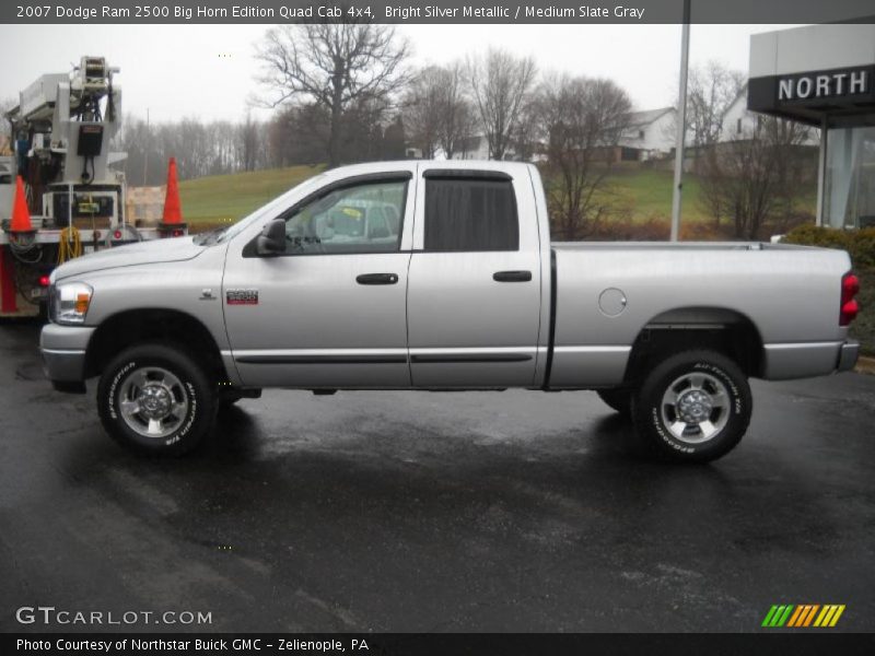 Bright Silver Metallic / Medium Slate Gray 2007 Dodge Ram 2500 Big Horn Edition Quad Cab 4x4