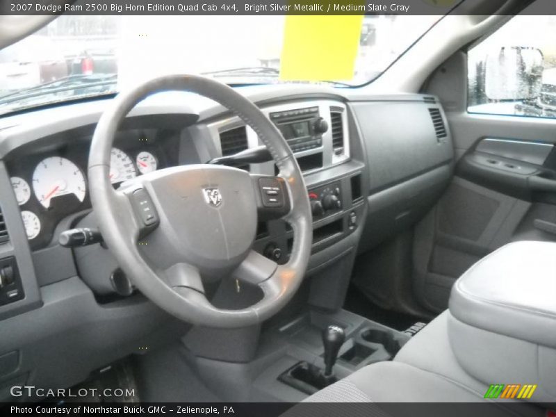 Bright Silver Metallic / Medium Slate Gray 2007 Dodge Ram 2500 Big Horn Edition Quad Cab 4x4