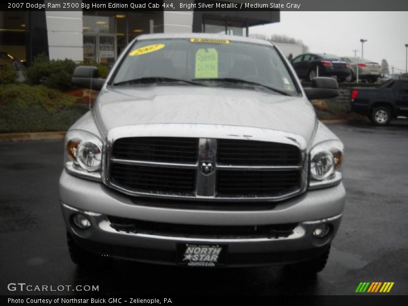 Bright Silver Metallic / Medium Slate Gray 2007 Dodge Ram 2500 Big Horn Edition Quad Cab 4x4
