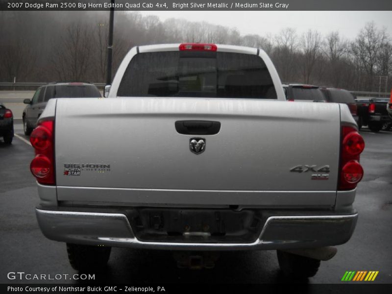 Bright Silver Metallic / Medium Slate Gray 2007 Dodge Ram 2500 Big Horn Edition Quad Cab 4x4