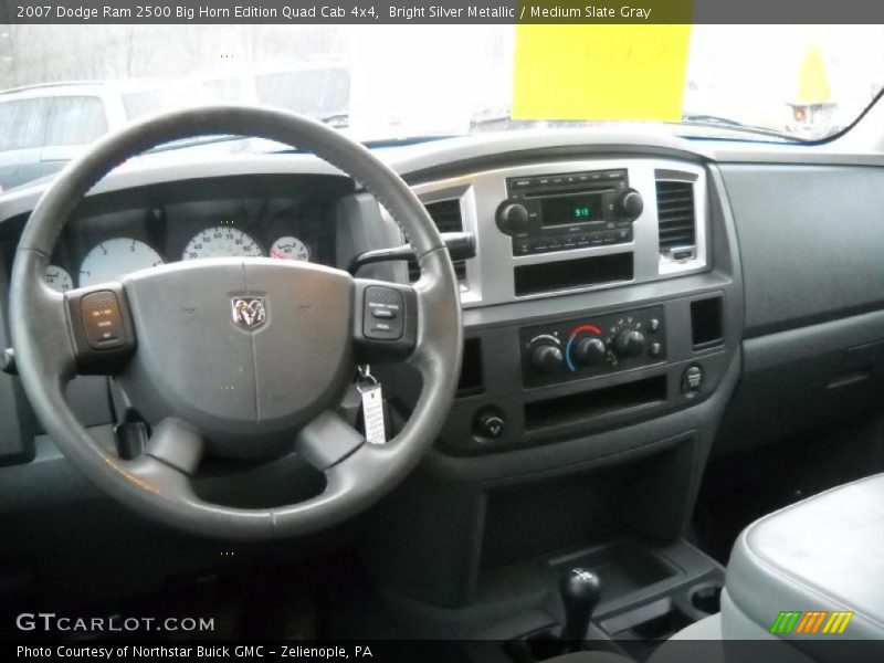 Bright Silver Metallic / Medium Slate Gray 2007 Dodge Ram 2500 Big Horn Edition Quad Cab 4x4