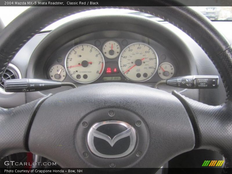 Classic Red / Black 2004 Mazda MX-5 Miata Roadster