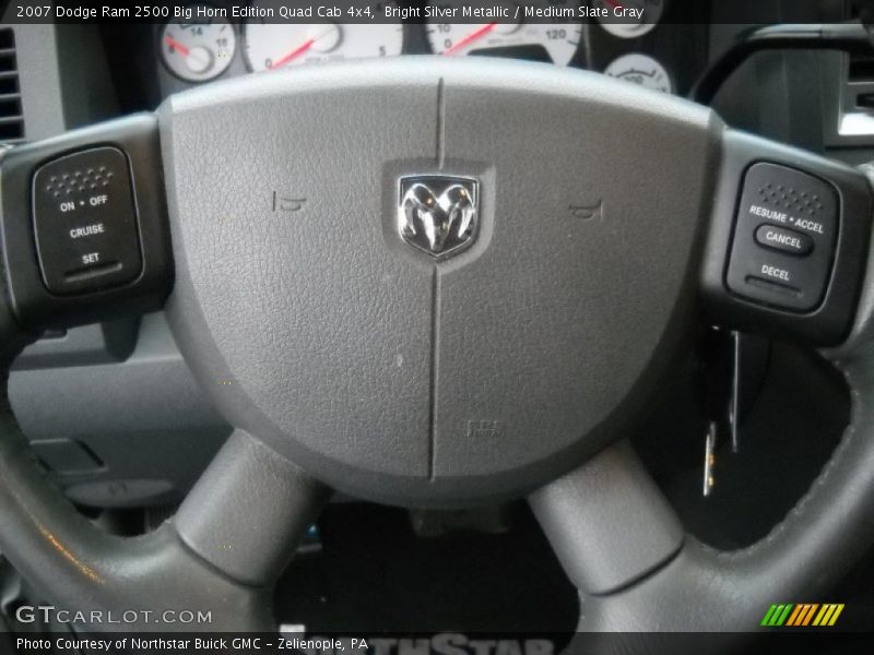 Bright Silver Metallic / Medium Slate Gray 2007 Dodge Ram 2500 Big Horn Edition Quad Cab 4x4