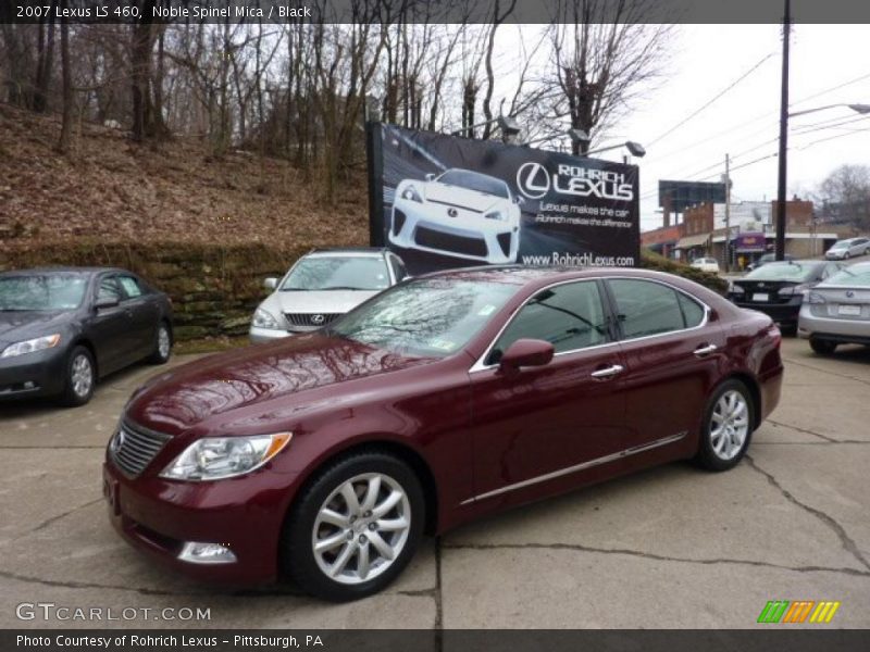 Noble Spinel Mica / Black 2007 Lexus LS 460