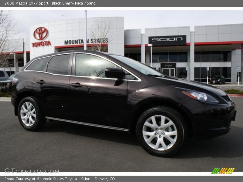 Black Cherry Mica / Sand 2008 Mazda CX-7 Sport