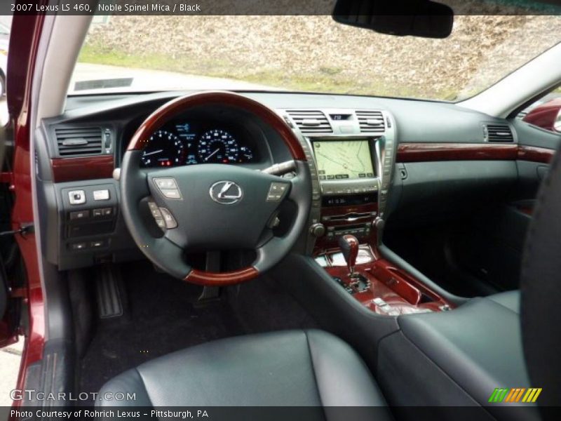 Noble Spinel Mica / Black 2007 Lexus LS 460